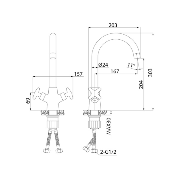 Смеситель для кухни IDDIS Acros (ACRSB00i05)